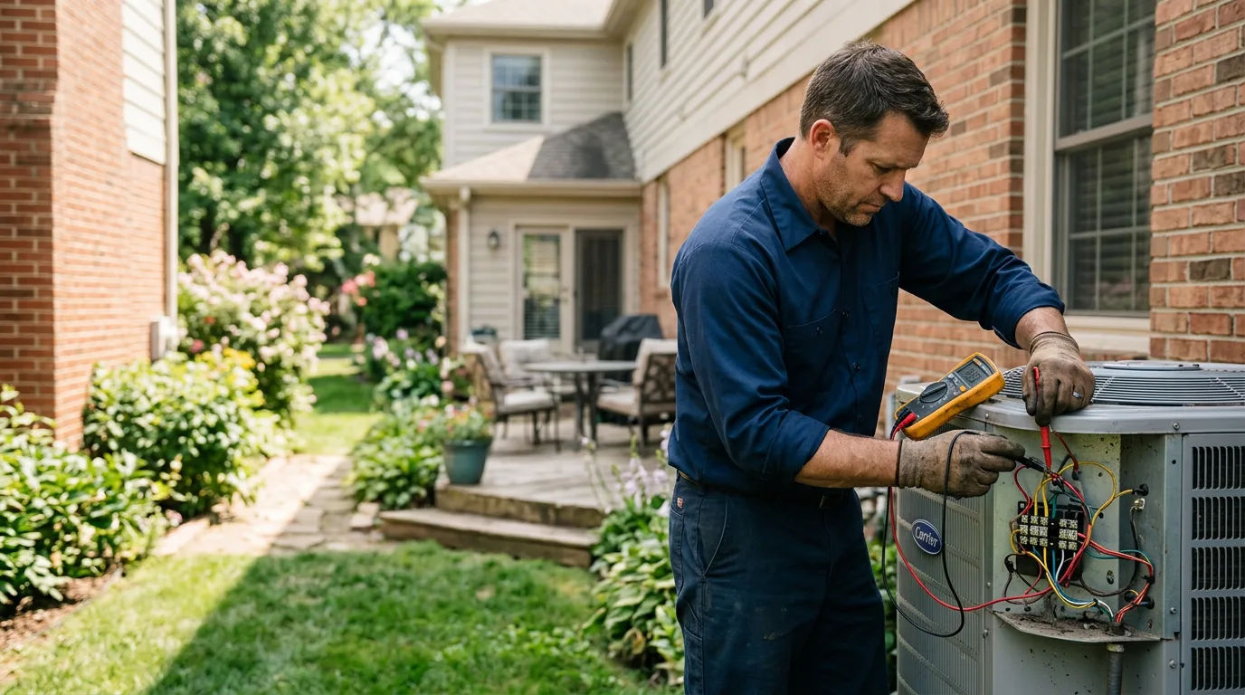 HVAC technician working near Mountain Center, CA